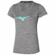 Camiseta de Manga Corta Mujer Mizuno Gris