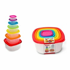 Set de Fiambreras Privilege Multicolor 3 L 7 Piezas 12 Unidades