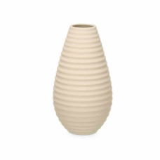 Vase Black Stripes Plastic 4 Units (4 Units)