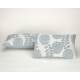Funda de cojín Alexandra House Living Ordesa Azul Blanco 2 Unidades