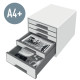 Cajón Archivador Leitz WOW CUBE Negro