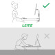 Screen Table Support Leitz Ergo Space Saving 17