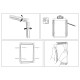 Bulletin board Nobo Aluminium polypropylene