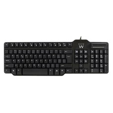 Keyboard with Reader Ewent EW3252 DNI Black