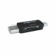 Card Reader approx! FLTLFL0083 APPC33 Micro SD/SD/MMC Micro USB 480 Mbps 32 GB Black