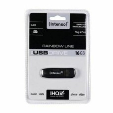 Memoria USB INTENSO Rainbow Line 16 GB Negro 16 GB Memoria USB