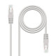 Latiguillo Categoría 6 UTP NANOCABLE 10.20.0425 Gris 25 m