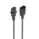Cable de Alimentación Ewent VDE C14-C13 (1,8 m)