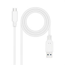 Cable USB-C a USB NANOCABLE 10.01.4001-W Blanco 1 m