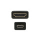 Cable Micro HDMI NANOCABLE 10.15.3502 1,8 m Negro