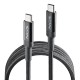 USB-C to USB-C Cable NGS KNOT65W-2 Black 2 m