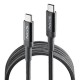 USB-C to USB-C Cable NGS KNOT65W-2 Black 2 m