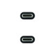 Cable USB C NANOCABLE 10.01.4101-L150 1,5 m Negro