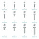 Kit de tornillos TooQ SSK4820