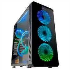 Caja Semitorre Micro ATX / Mini ITX / ATX Nox-Xtreme Hummer TGM Negro