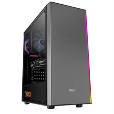 Caja Semitorre Micro ATX / Mini ITX / ATX Nox-Xtreme Infinity Omega RGB Negro Gris