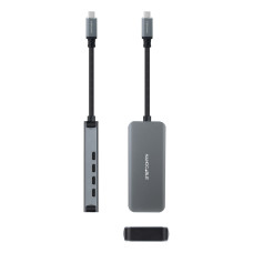 USB Hub NANOCABLE 10.16.4504 Grey