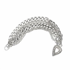 Ladies' Bracelet Folli Follie 4N0F041O Silver 70 cm