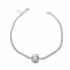 Ladies'Bracelet Folli Follie 3B9S017CM Steel Silver (19 cm)