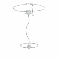 Ladies'Bracelet Folli Follie 3B15S096C Plated with silver Silver (17 cm)