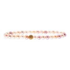 Ladies'Bracelet Lancaster JLA-BR-SB-6-PE Golden Orange Zircons Sterling silver 16 mm