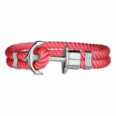 Pulsera Unisex Paul Hewitt Plateado Rosa Nailon