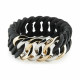 Pulsera TheRubz 100178 Negro Gris Silicona Acero Inoxidable Acero/Silicona
