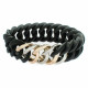 Pulsera TheRubz 100177 Negro Gris Silicona Acero Inoxidable Acero/Silicona