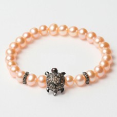 Ladies'Bracelet Lancaster JLA-BR-TURTLE-4-PE Brown Orange Sterling silver 16 mm