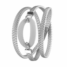 Pulsera Mujer Panarea BM1B19 Plateado Plata Blanco (55 cm)