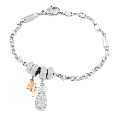 Ladies'Bracelet Morellato SCZ1101 Grey Stainless steel (19 cm)