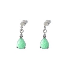 Pendientes Mujer Bobroff PD-GR-TW Plata de ley 1 cm