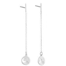 Pendientes Mujer Secrecy E8244CDAWA900 Plata de ley 4 cm