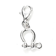 Abalorio Mujer Xenox CHARM_MOSQUETON Plateado 1 cm