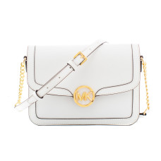 Bolso Bandolera Michael Kors Leida Blanco 23 x 16 x 7 cm