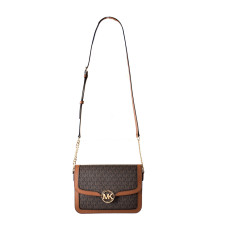 Shoulder Bag Michael Kors Leida Brown 24 x 17 x 6 cm