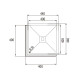 Sink with One Basin Cata CB4040R10 Steel