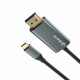 USB-C to HDMI Cable Silver HT LOGAN Black