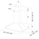 Campana Convencional Mepamsa Tender H 90N 90 cm 705 m3/h 44 dB 800W Negro D