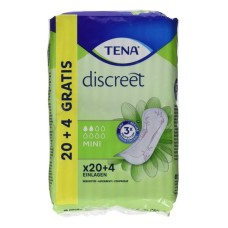 Compresas para Incontinencia Discreet Mini Tena (24 uds)