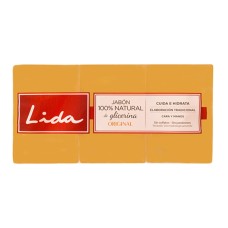 Pastilla de Jabón de Glicerina Natural Lida (3 pcs)