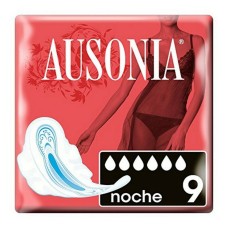 Compresas con Alas para Noche Ultra Ausonia (9 uds)