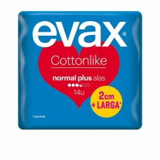 Compresas Normales sin Alas Evax Cotton Like  Plus (14 uds)