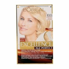 Permanent Anti-Ageing Dye Excellence Age Perfect L'Oreal Make Up Excellence Age Perfect Light Golden Blonde Nº 9.0-rubio muy cla