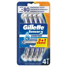 Maquinillas de Afeitar Desechables Gillette Sensor 3 Comfort 4 Unidades