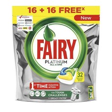 Pastillas para Lavavajillas Fairy All in 1 Platinum Fresco (24 Unidades)