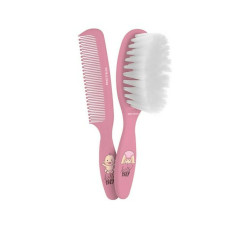 Set de Peluquería Infantil Beter Peine Bebe Rosa 2 Piezas (2 Unidades)