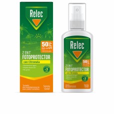 Protector Solar Corporal en Spray Relec 2 en 1 Citronela 100 ml Spf 50