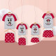 Pijama de Verano Minnie Mouse Mujer Rojo Gris