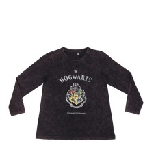 Camiseta de Manga Larga Infantil Harry Potter Gris oscuro